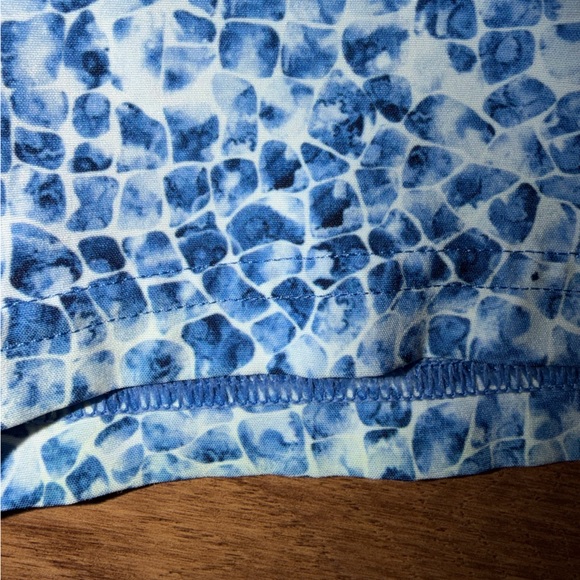 Rhoback Blue and White Patterned Swim Shorts Size XL - Picture 5 of 5